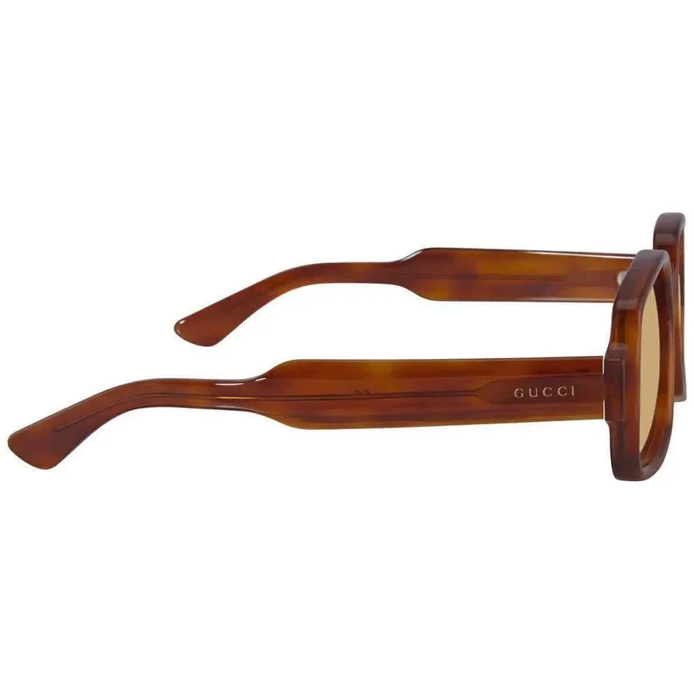 NEW Gucci Yellow and Brown Square Men's Sunglasses